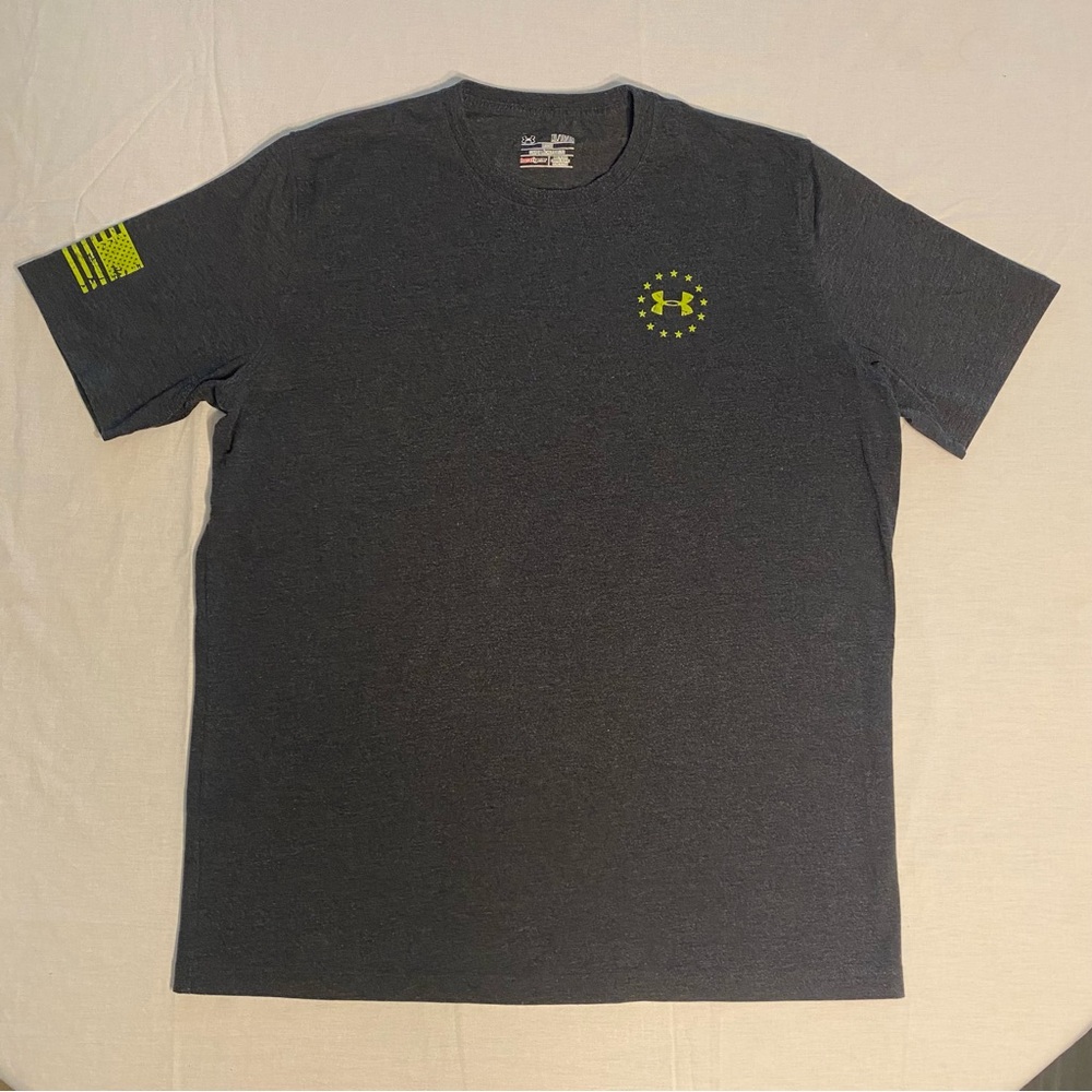 Men’s Under Armour Wounded Warrior Project Gray Short Sleeve Tee size XL